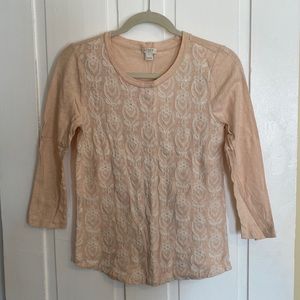 J. Crew 3/4 sleeved top